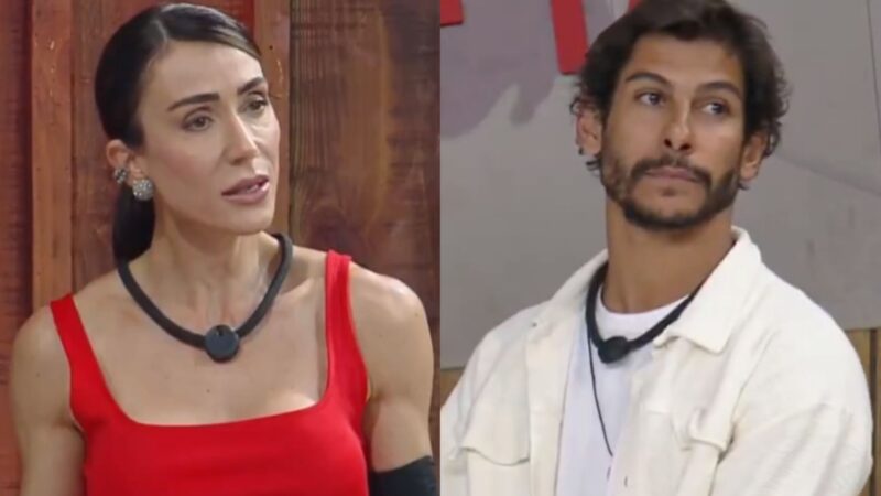 Michelle Barros e Shia em A Fazenda 17 - Foto: Reprodução / Record TV