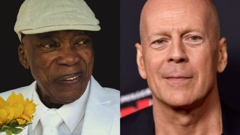 Milton Nascimento e Bruce Willis - Foto: Reprodução / Instagram @miltonbitucanascimento / e Getty Images
