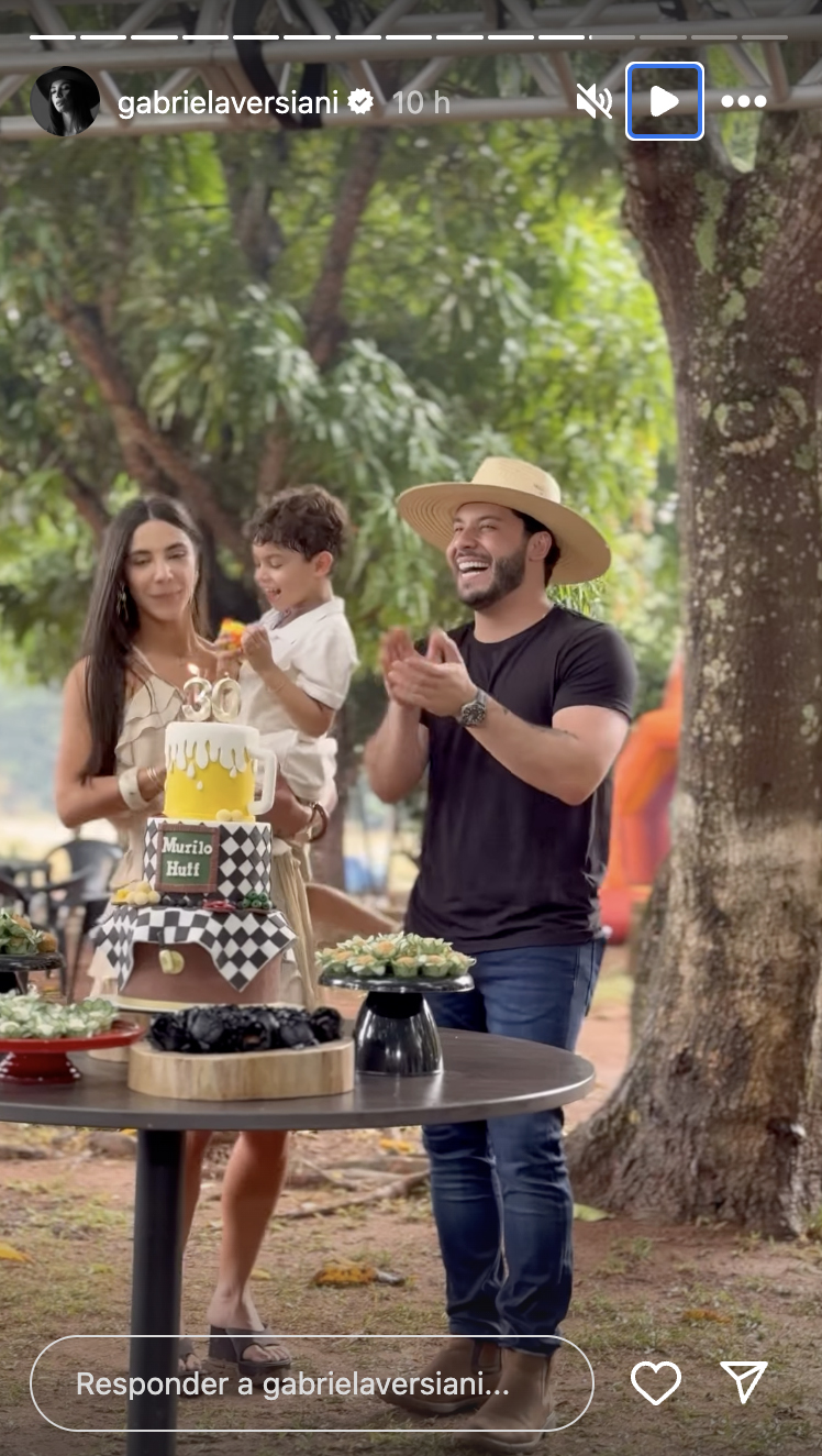 Murilo Huff curte seu aniversário com a noiva e o filho - Foto: Reprodução / Instagram