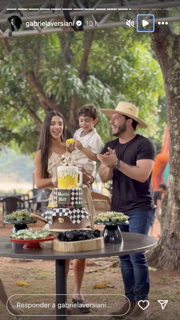 Murilo Huff curte seu aniversário com a noiva e o filho - Foto: Reprodução / Instagram