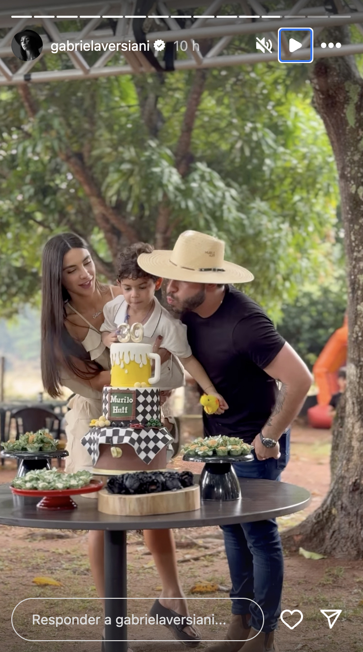 Murilo Huff curte seu aniversário com a noiva e o filho - Foto: Reprodução / Instagram