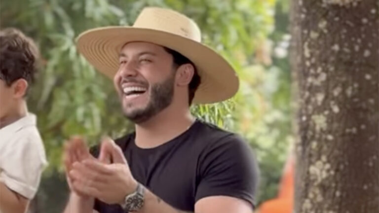 Murilo Huff faz rara aparição com o filho, Léo, em seu aniversário