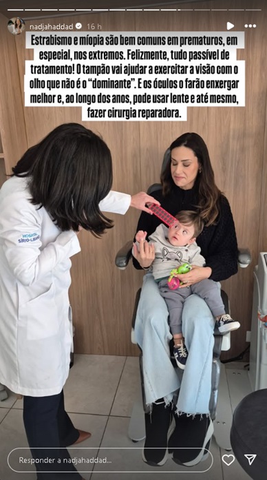 Nadja Haddad fala sobre o filho – Foto: Reprodução/Instagram @nadjahaddad