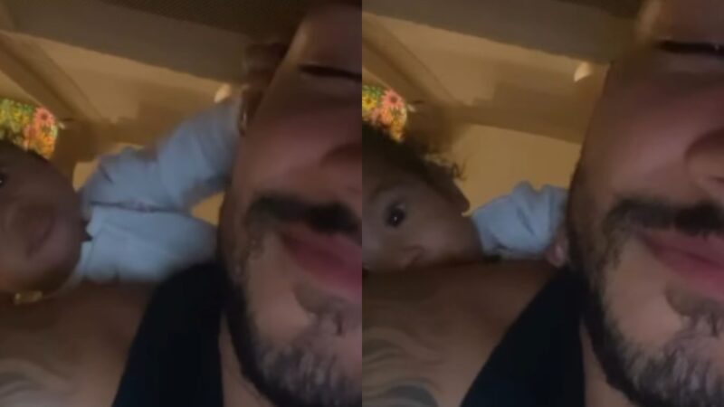 Yuri Lima compartilha momento carinhoso com a filha Nala
