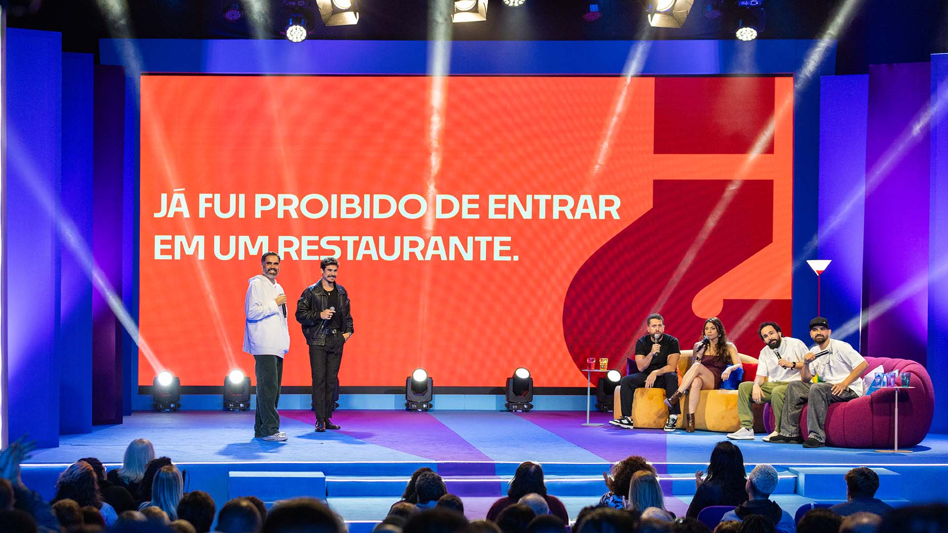 Nicolas Prattes participa do programa 'Aberto Ao Público' - Foto: Globo / Daniela Toviansky