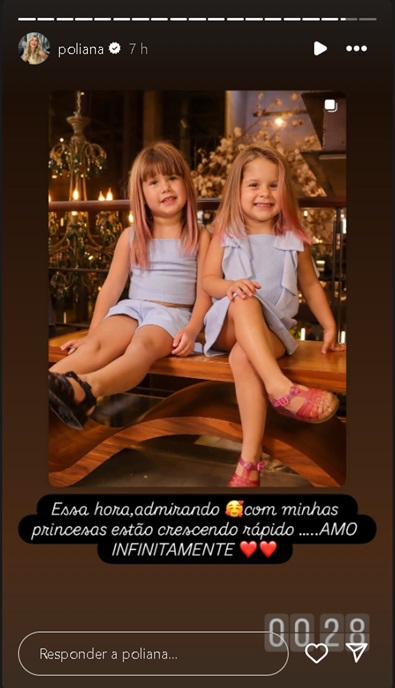 Storie de Poliana Rocha Foto: Reprodução / Instagram @poliana 