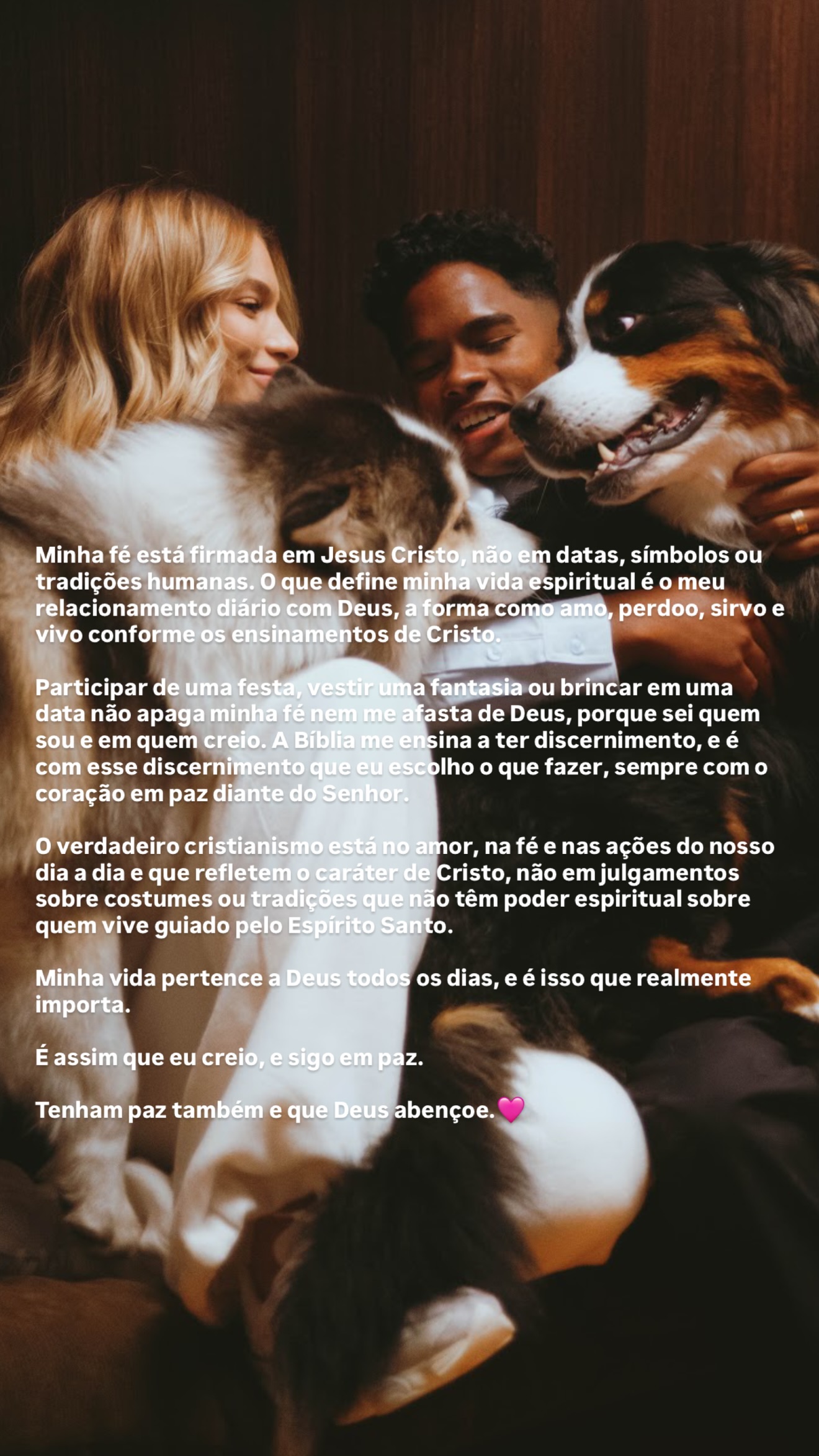 Pronunciamento de Gabriely Miranda - Foto: Reprodução / Instagram
