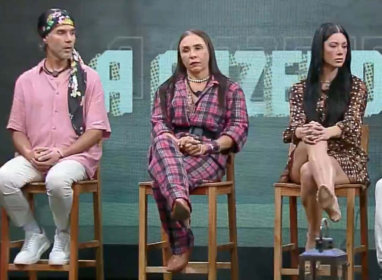 Fernando, Yoná e Rayane estão na quarta roça de A Fazenda 17 - Foto: Reprodução / Record TV