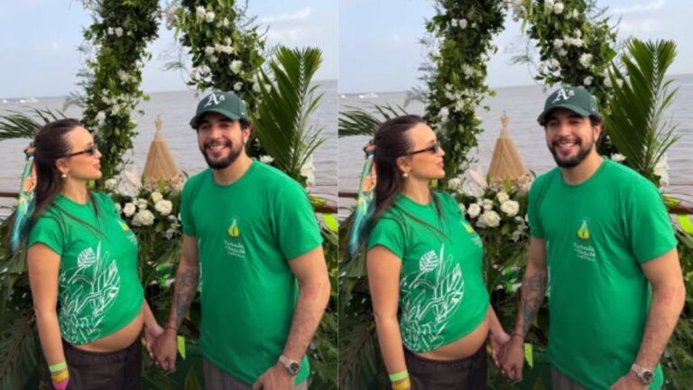 Rafa Kalimann e Nattan participam de celebração em Belém do Pará