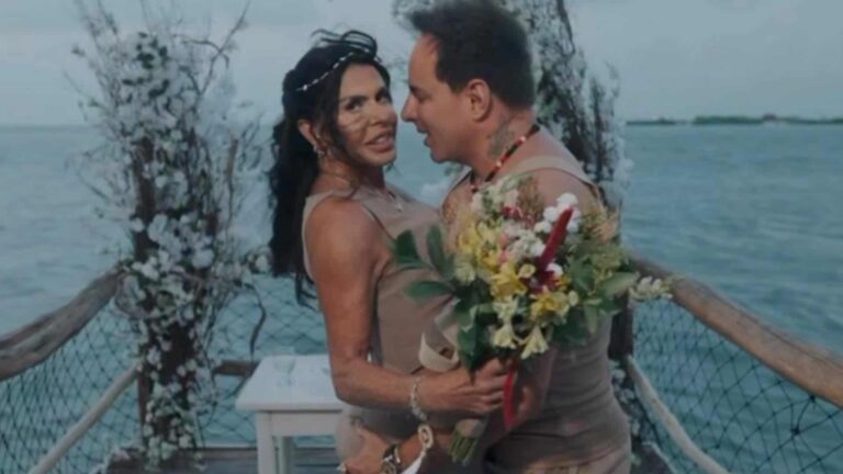 Gretchen explica detalhe de renovação de votos com Esdras de Souza: ‘De madeira’