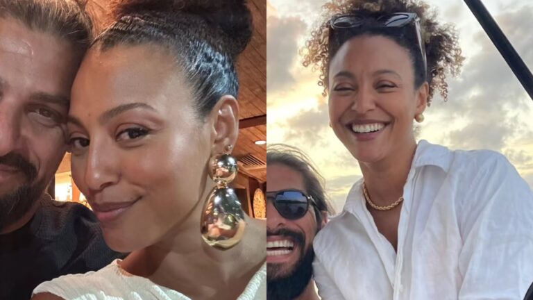 Sheron Menezzes posta fotos raras com o marido e se declara: ‘Faz a minha vida ser mais bonita’
