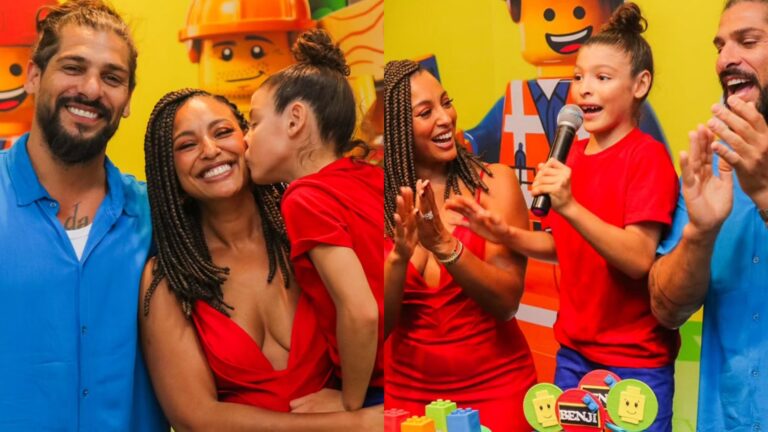 Filho de Sheron Menezzes ganha festa luxuosa em seu aniversário de 8 anos