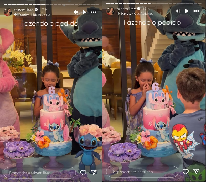 Tainá Militão celebra seis anos da filha - Foto: Reprodução/Instagram @tainamilitao