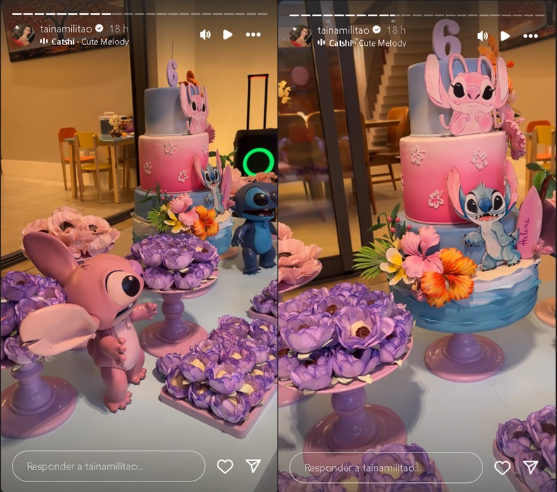 Tainá Militão celebra seis anos da filha - Foto: Reprodução/Instagram @tainamilitao