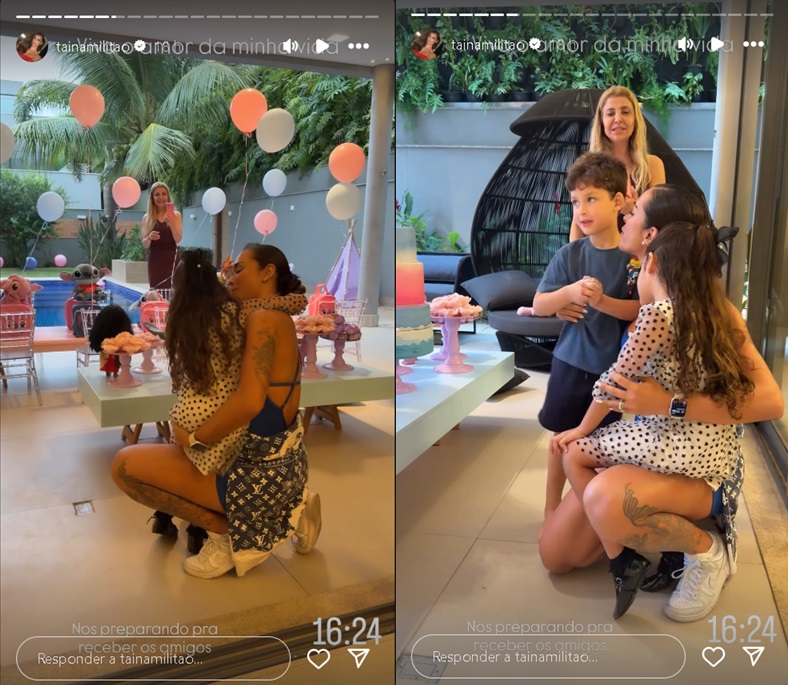 Tainá Militão celebra seis anos da filha - Foto: Reprodução/Instagram @tainamilitao