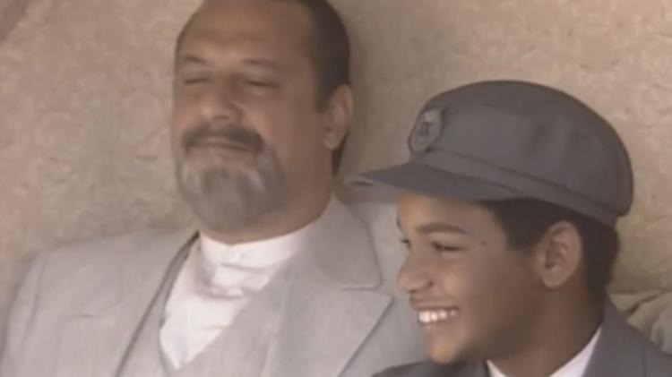 Gumercindo (Antonio Fagundes) e José Alceu (Guilherme Bernard) em Terra Nostra - Foto: Reprodução / TV Globo