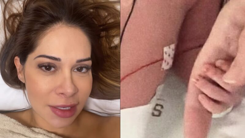 Eloah, filha de Maíra Cardi e Thiago NIgro, está na UTI Neonatal - Foto: Reprodução / Instagram @mairacardi