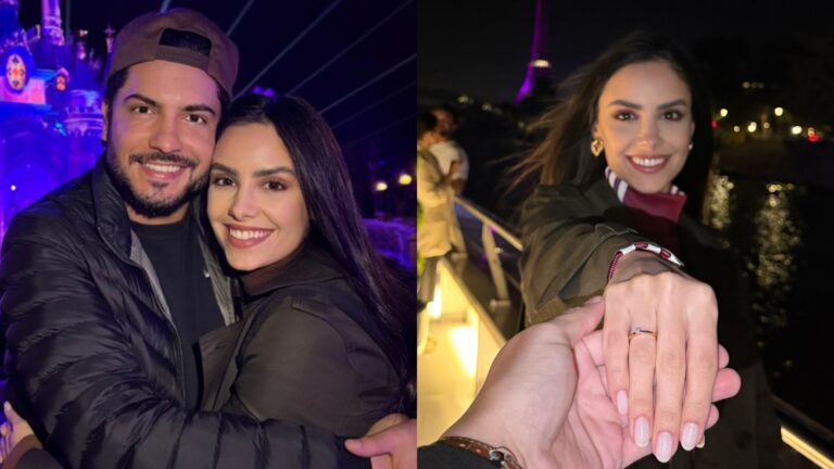 Thiago Bertoldo pede a namorada em casamento na França