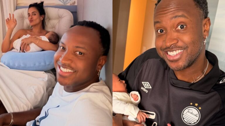 Carol Peixinho e Thiaguinho revelam fotos inéditas do filho: ‘Novo sentido’