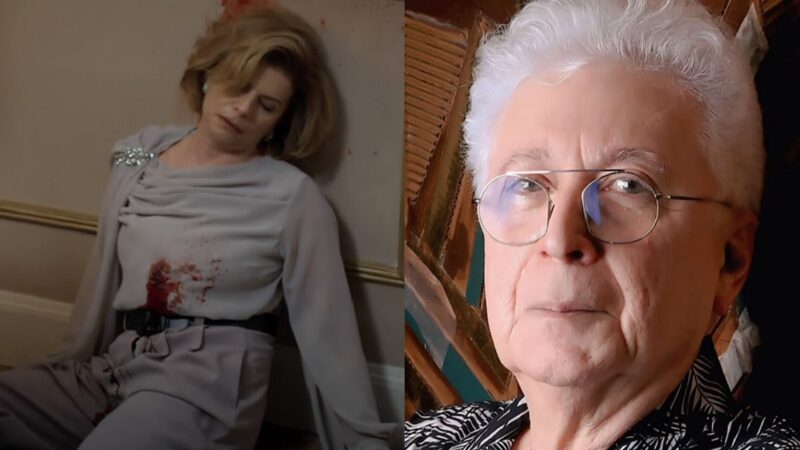 Odete Roitman (Debora Bloch) em Vale Tudo e Aguinaldo Silva - Foto: Reprodução /Globo e Reprodução/Instagram @aguinaldofsilva