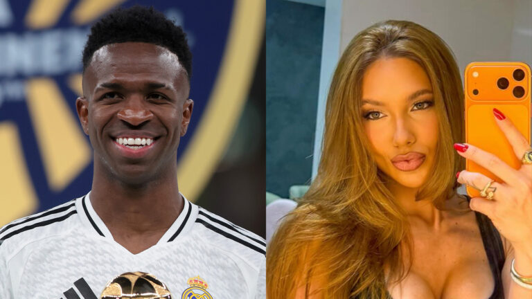 Vini Jr reage ao ver foto de Virginia com decotão e barriga de fora