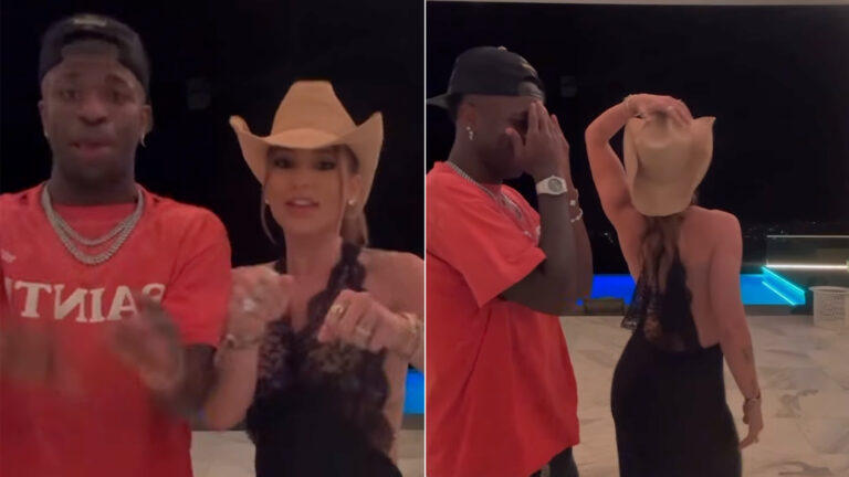 Você reparou? Virginia chama a atenção para detalhe em vídeo com Vini Jr