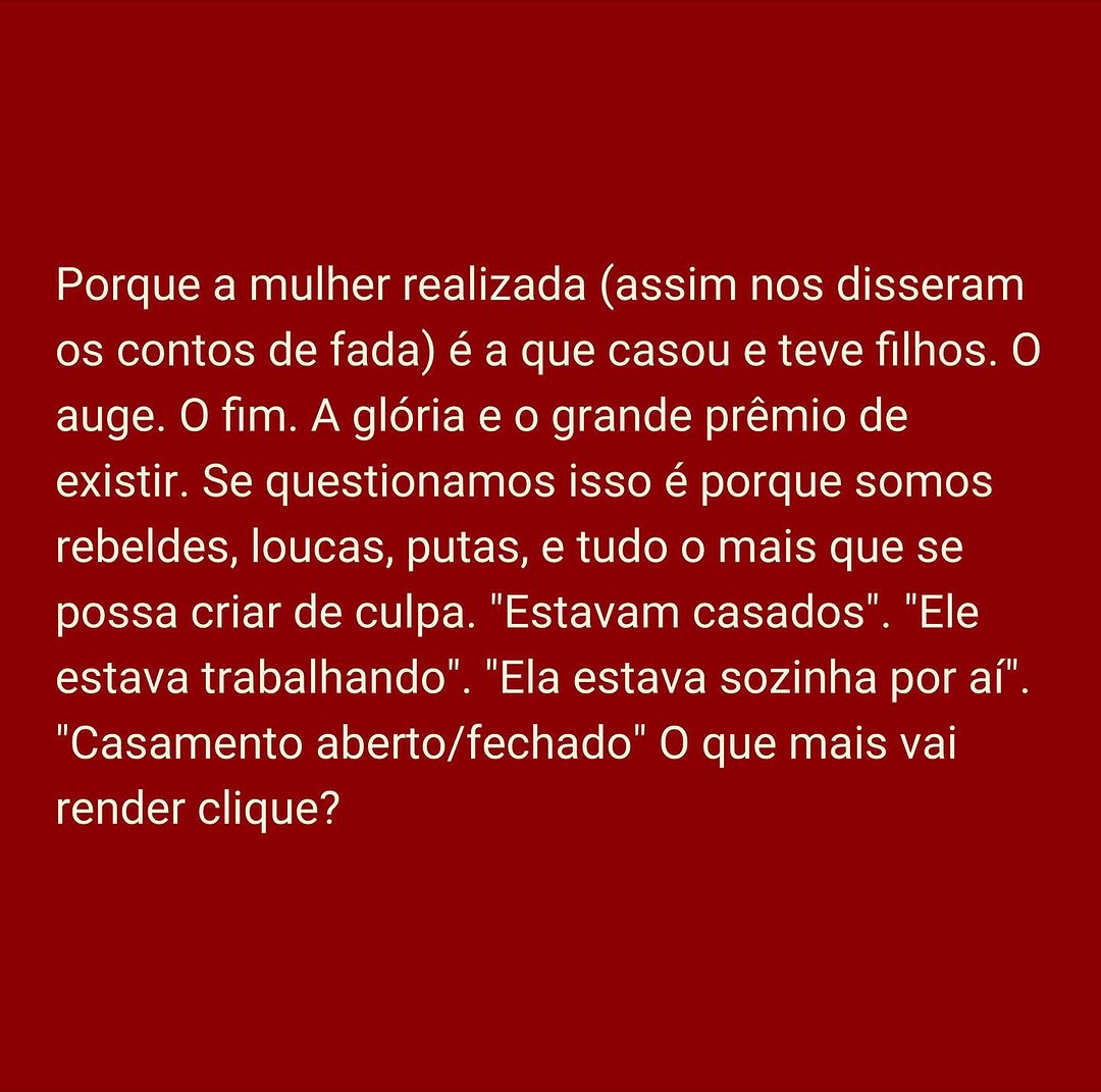 Paula Braun desabafa após separação de Mateus Solano — Foto: Repodução/Instagram