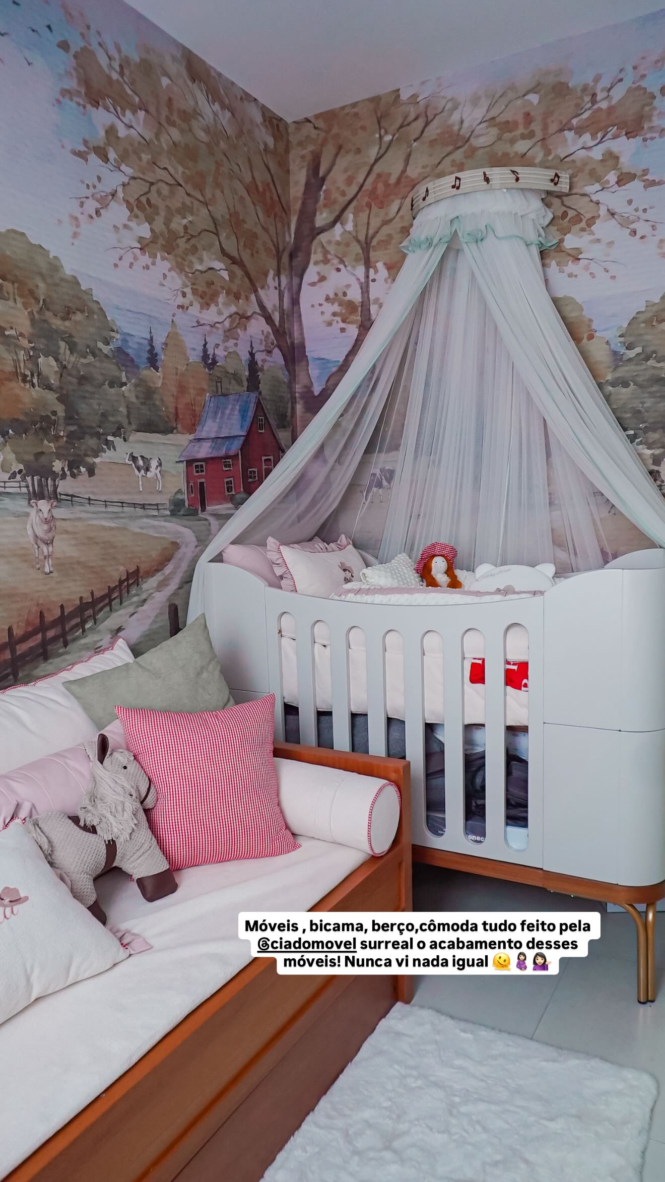 Key Alves mostra o quarto da filha – Foto: Reprodução/Instagram @keyalves