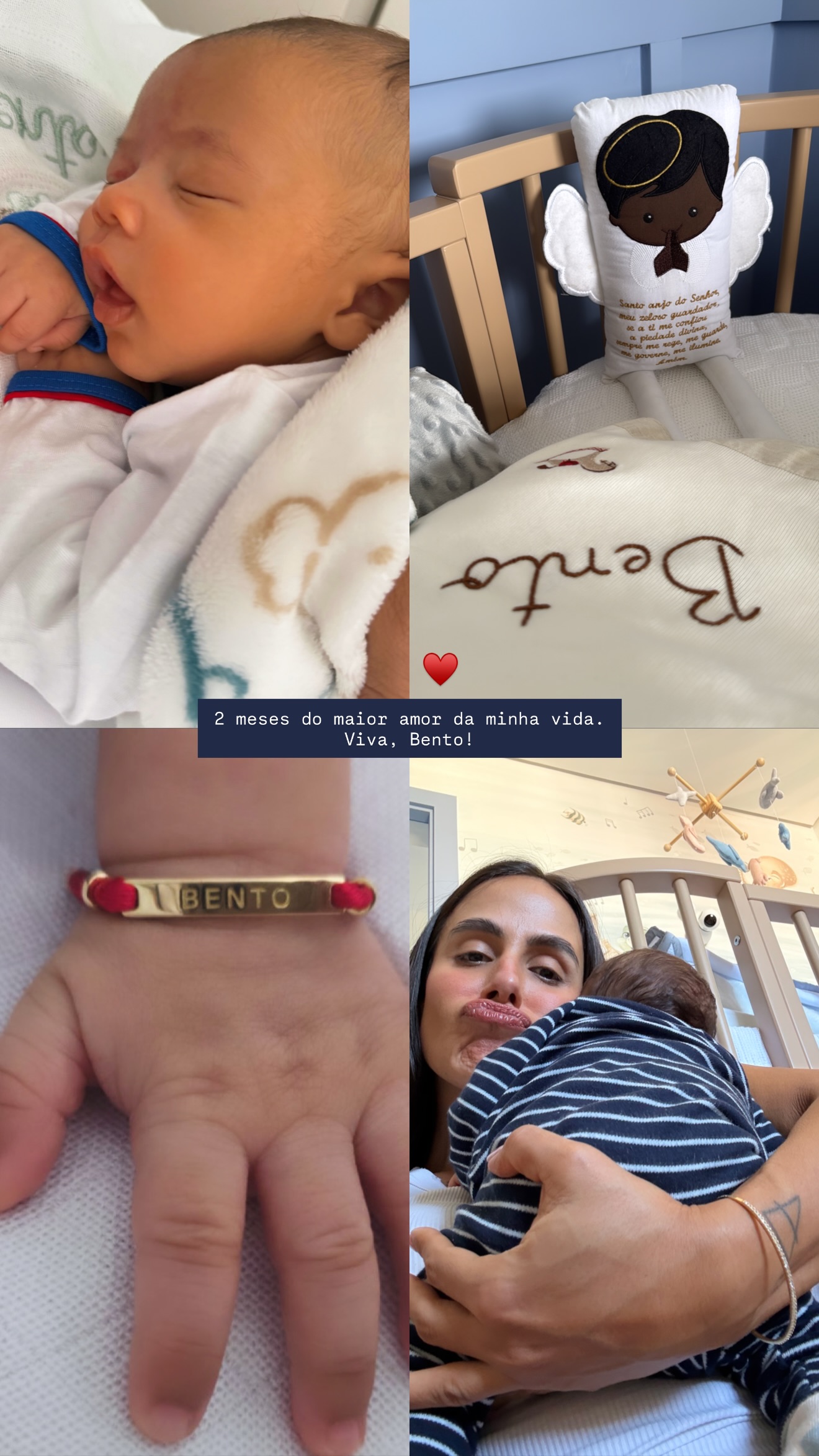 Carol Peixinho celebra os dois meses de Bento, seu filho com Thiaguinho - Foto: Instagram @carolpeixinho