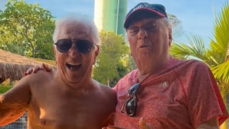 Carlos Alberto de Nóbrega e Raul Gil surgem em encontro raro: ‘Nunca terá substituição na TV’