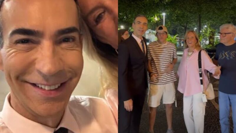 César Tralli e família de Ticiane Pinheiro - Foto: Reprodução / Instagram