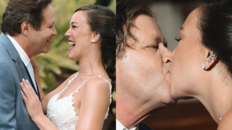 Adriana Birolli posta fotos românticas com o marido e se declara: ‘Que presente dividir a vida com você’