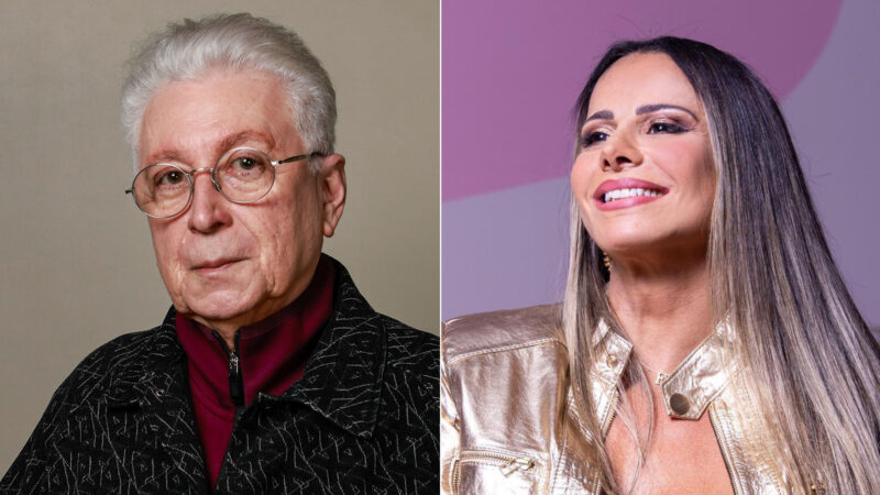 Aguinaldo Silva e Viviane Araujo - Foto: Globo