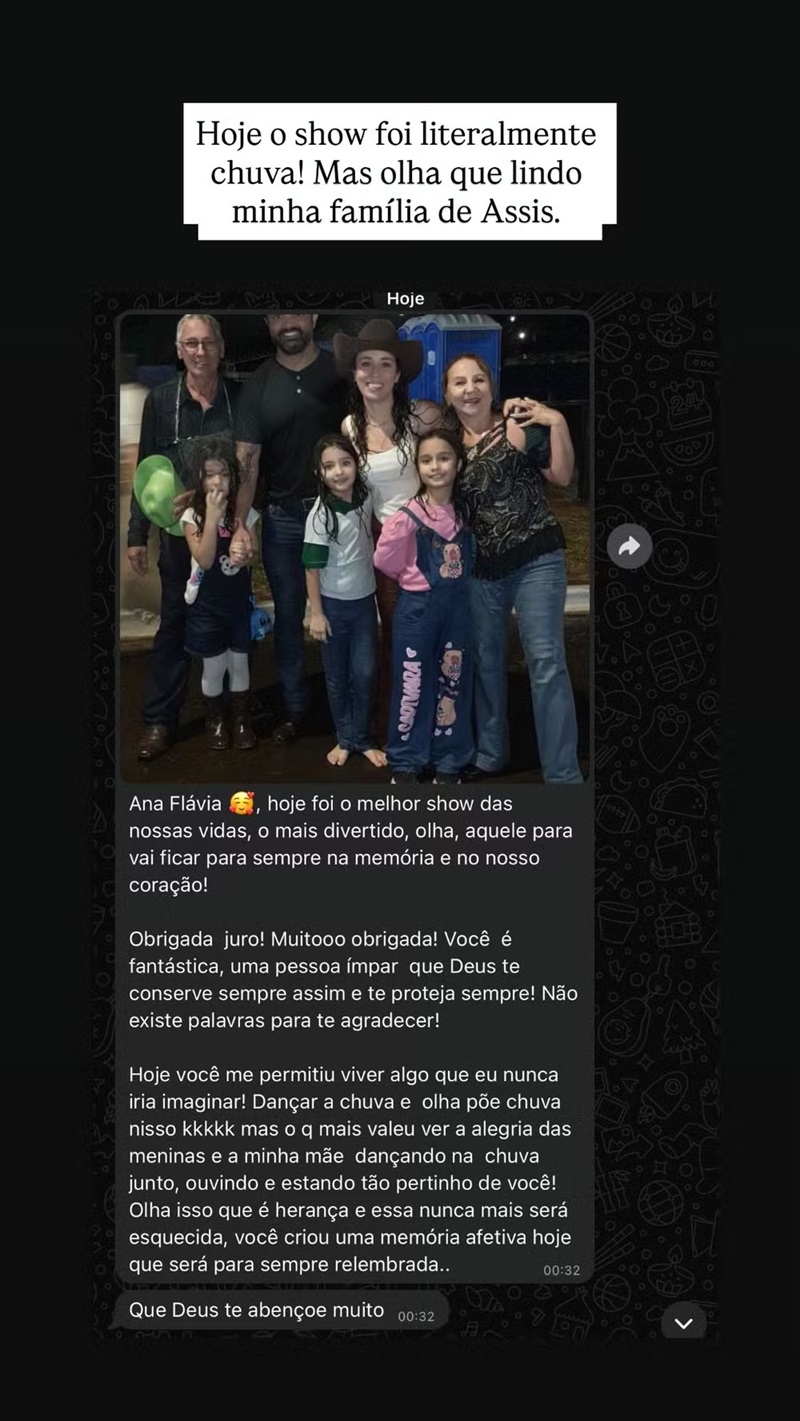 Storie de Ana Castela – Foto: Reprodução/Instagram @anacastelacantora