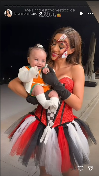 Neymar e Bruna Biancardi curtem Halloween — Foto: Reprodução/Instagram