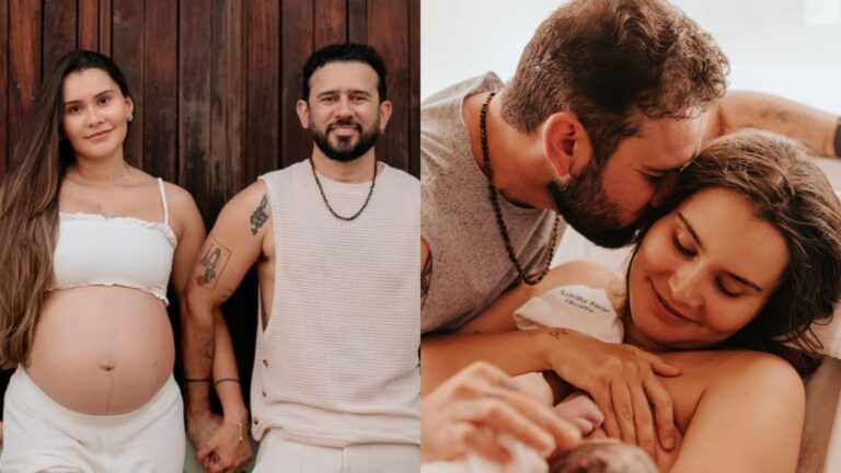 Bráulio Bessa mostra as primeiras fotos da filha recém-nascida, Tereza