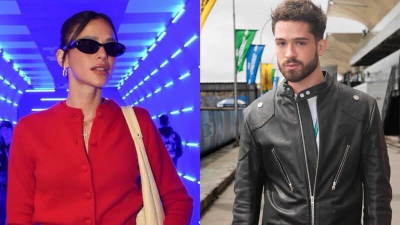 Bruna Marquezine e João Guilherme no Grande Prêmio de F1