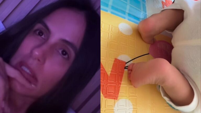 Carol Peixinho se emociona ao ver desenvolvimento do filho: ‘Quase chorando’