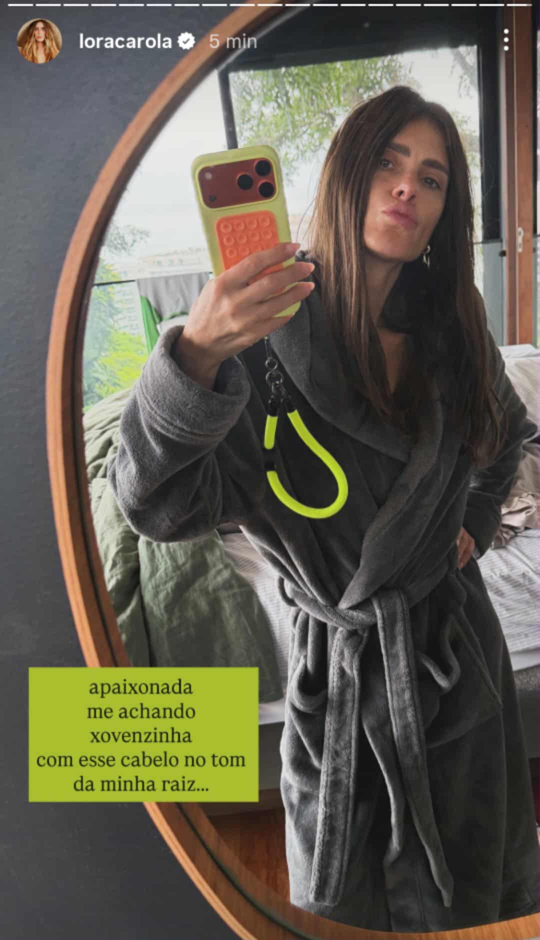 Carolina Dieckmmann mostra como era seu cabelo natural - Foto: @loracarola