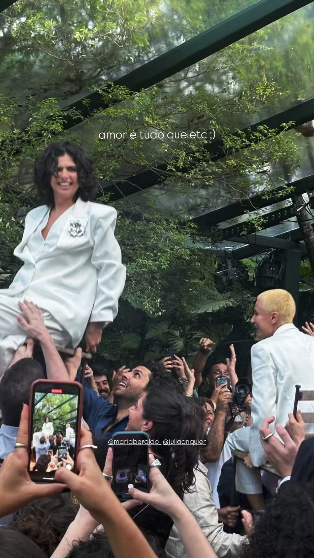 Casamento de Julia Anquier e Maria Beraldo - Foto: Reprodução / Instagram
