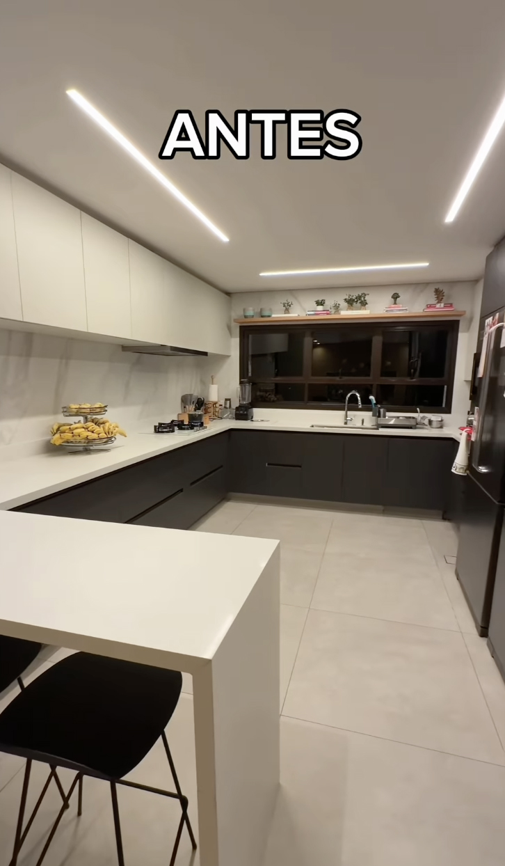 Cozinha do apartamento de Fabiana Justus - Foto: Reprodução / Instagram