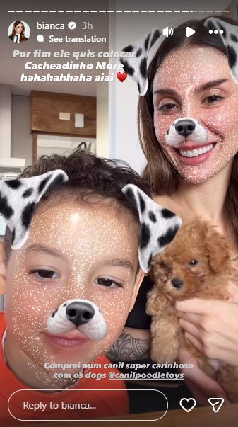 Cris ganha um novo cachorrinho - Foto: Reprodução / Instagram