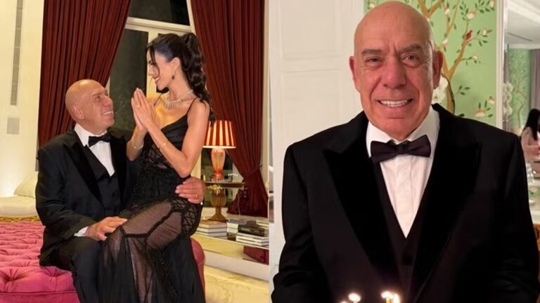 Daniela Albuquerque mostra comemoração do aniversário do marido em sua mansão