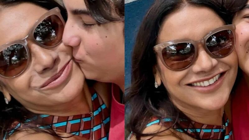 Dira Paes posta foto rara do filho e revela emoção que viveu com ele: ‘Acompanhei’