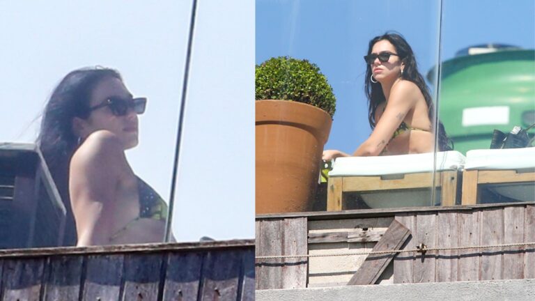 Dua Lipa aproveita tarde ensolarada em piscina de hotel