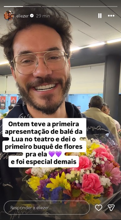 Storie de Eliezer – Foto: Reprodução/Instagram @eliezer