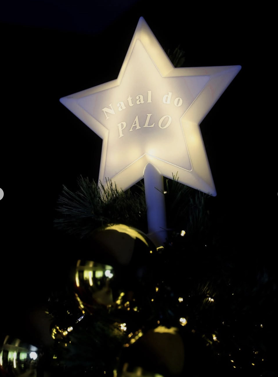 Estrela da árvore de Natal de Mariana Rios - Foto: Reprodução / Instagram
