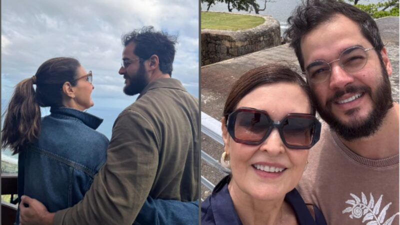 Fátima Bernardes comemora 8 anos de relacionamento