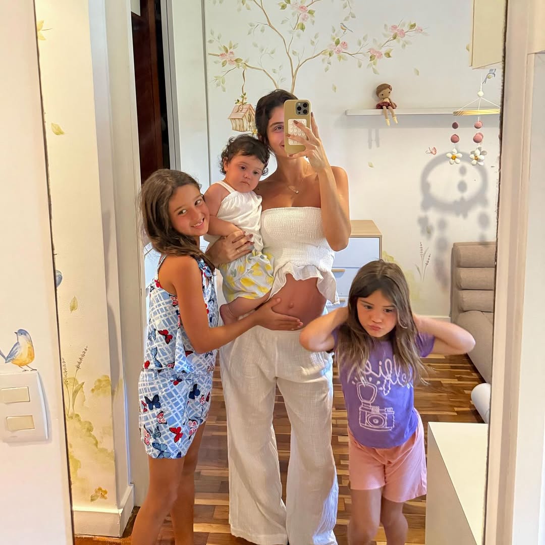 Leticia Almeida já é mãe de Maria Madalena, Maria Teresa e Maria Olívia - Foto: Reprodução / Instagram @leticia 