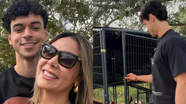 Fisiculturista, filho de Carla Perez mostra mini roça de sua casa: ‘Disciplina’